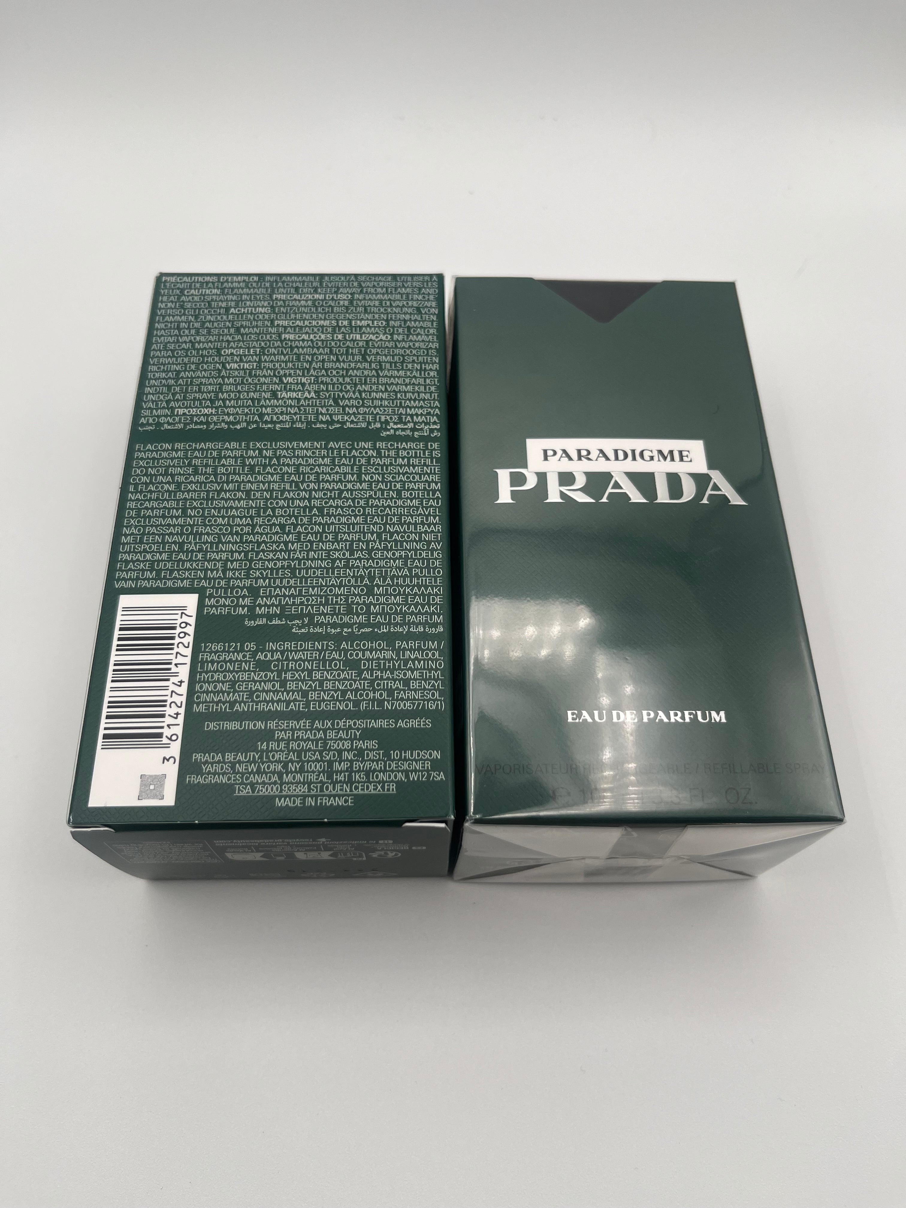 Prada Paradigme Eau de Parfum – 3.4 oz – Sealed, Brand New