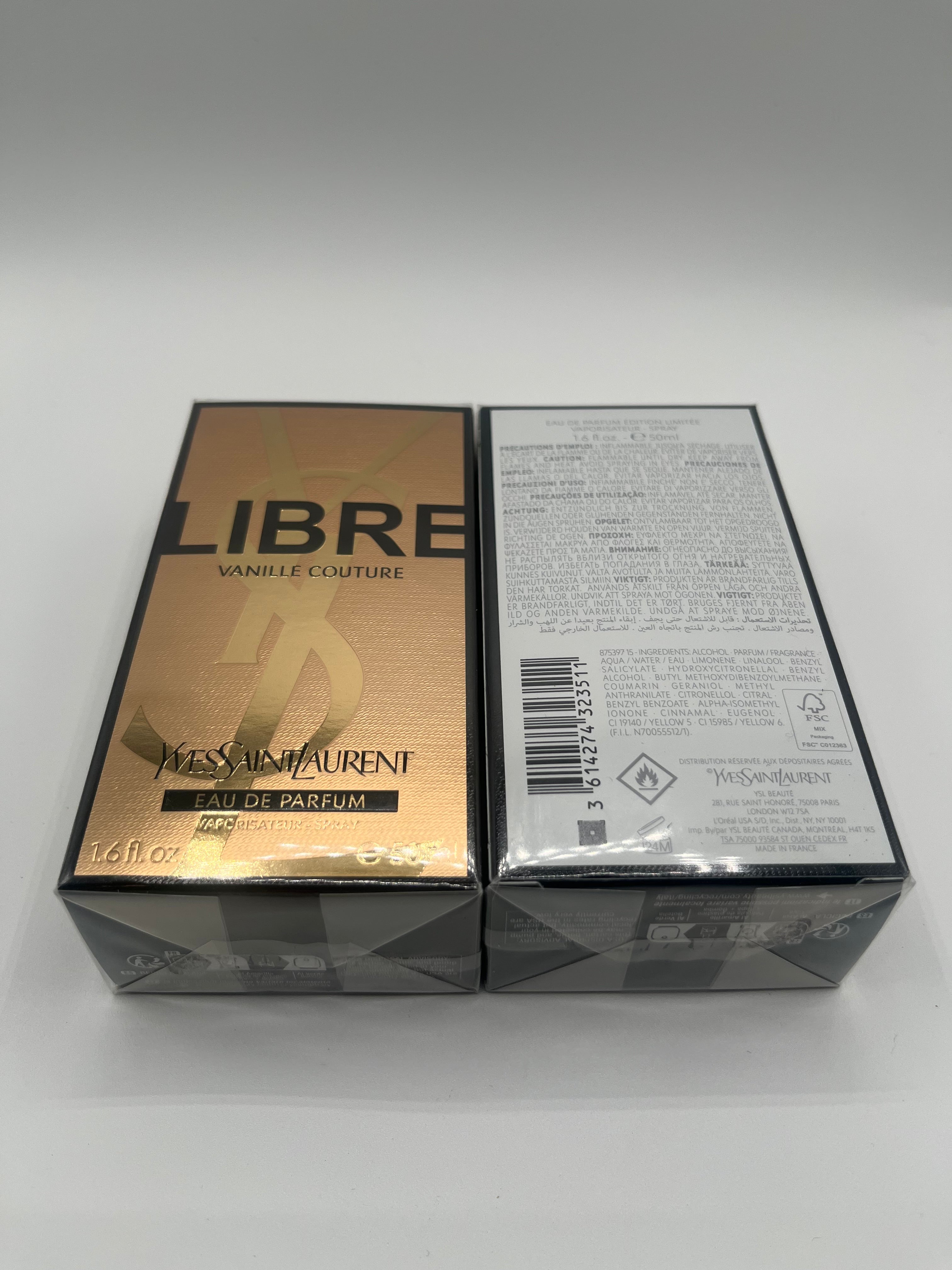 YSL Libre Vanille Couture Eau de Parfum – 1.7 oz – Sealed, Brand New